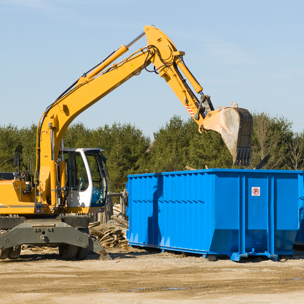 can i choose the location where the residential dumpster will be placed in Blackwell Texas